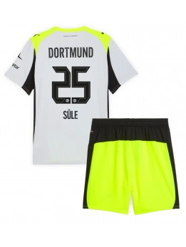 Billige Borussia Dortmund Niklas Sule #25 Bortedraktsett Barn 2025-26 Kortermet (+ Korte bukser)